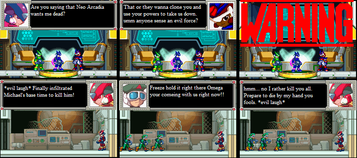 Page 6:Neo Arcadia wants power?/Omega Attacks