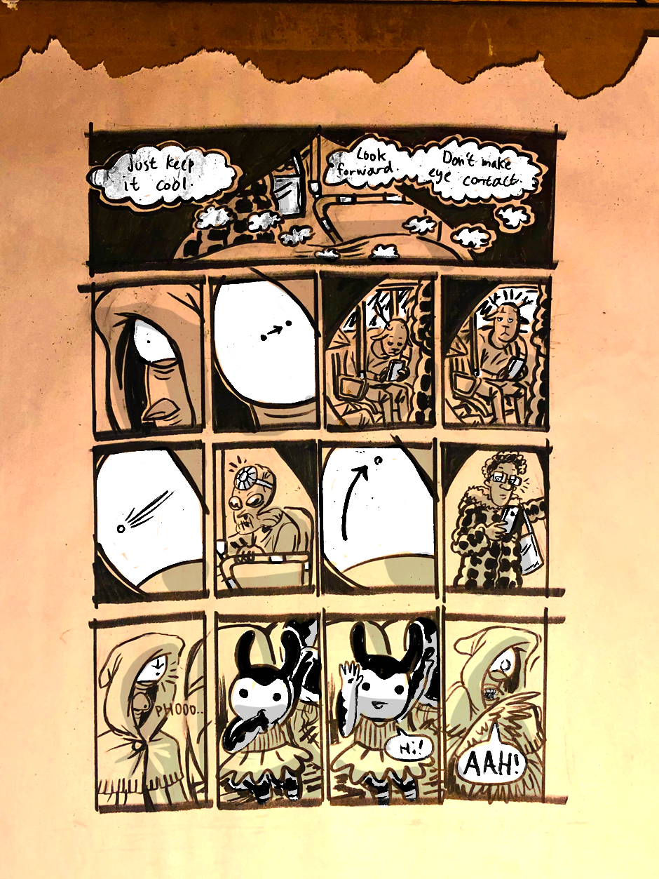 Crimson leaves//Eye Contact page 9