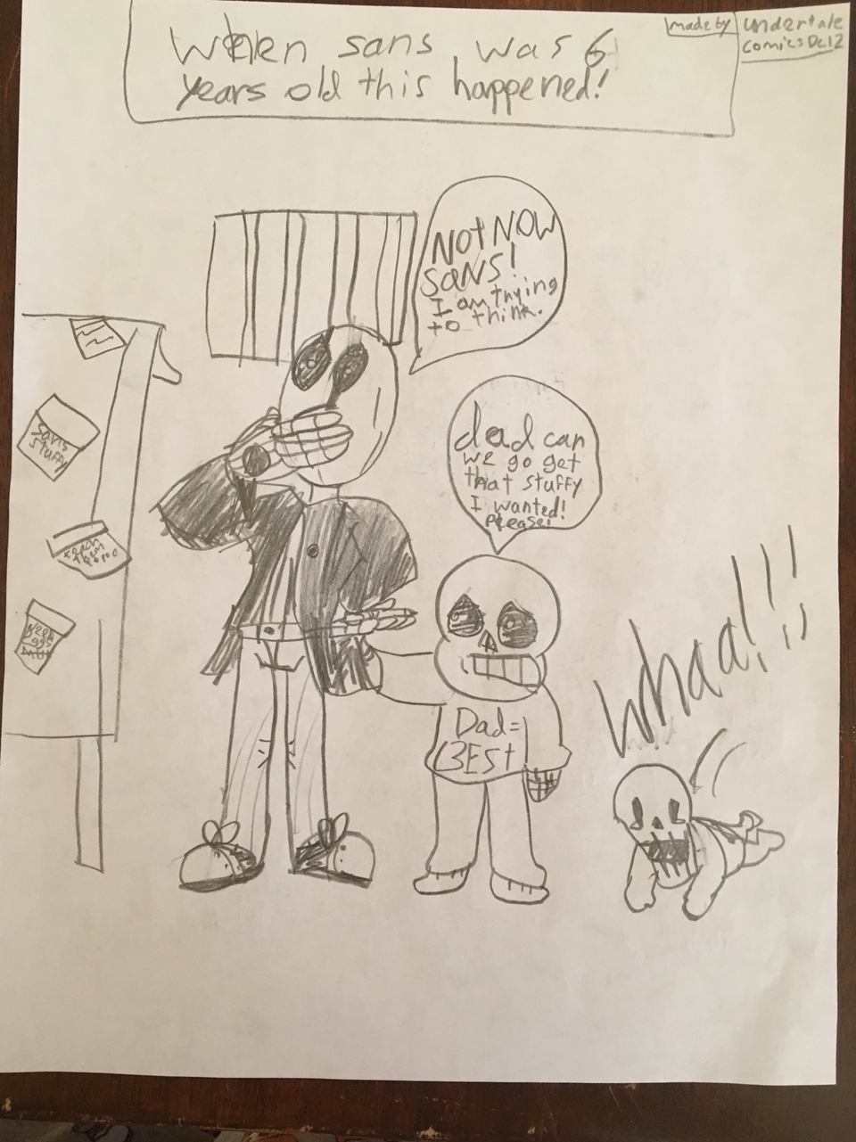  BunnyA long time ago in the the underground sans wanted hi stuffed bunny so much that he asked his dad