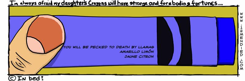 Crayons could make it big in horror films...