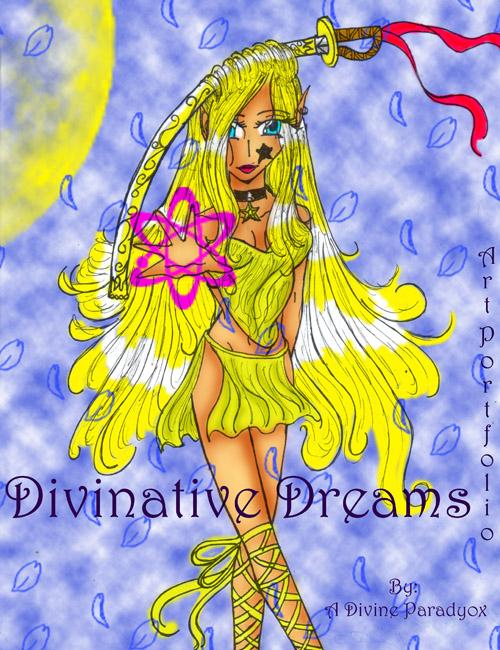 Divinative Dreams Cover Page: Elven Sun Goddess Varyia