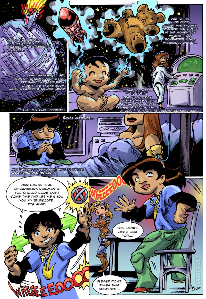 The Origin Of Comet Kid, Pg. 2 of 2