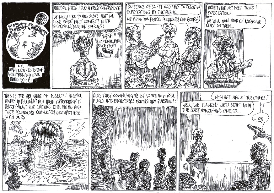 First Contact Or How I Learned To Stop Worrying And Love Hard Sci Fi