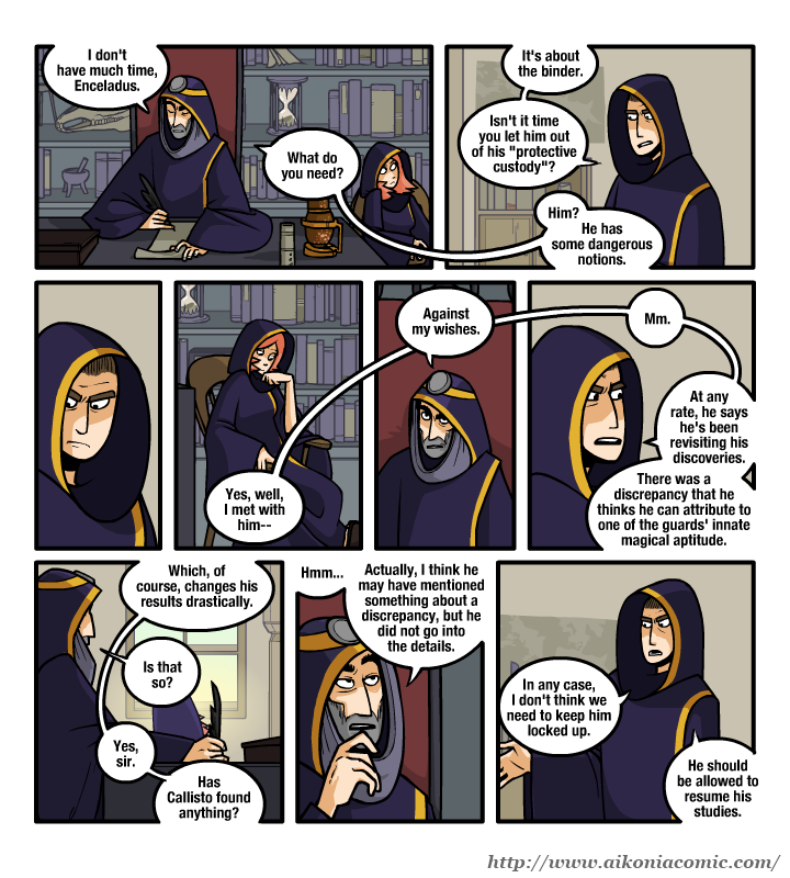 Chapter I: Page 26: Letting the Binder Out