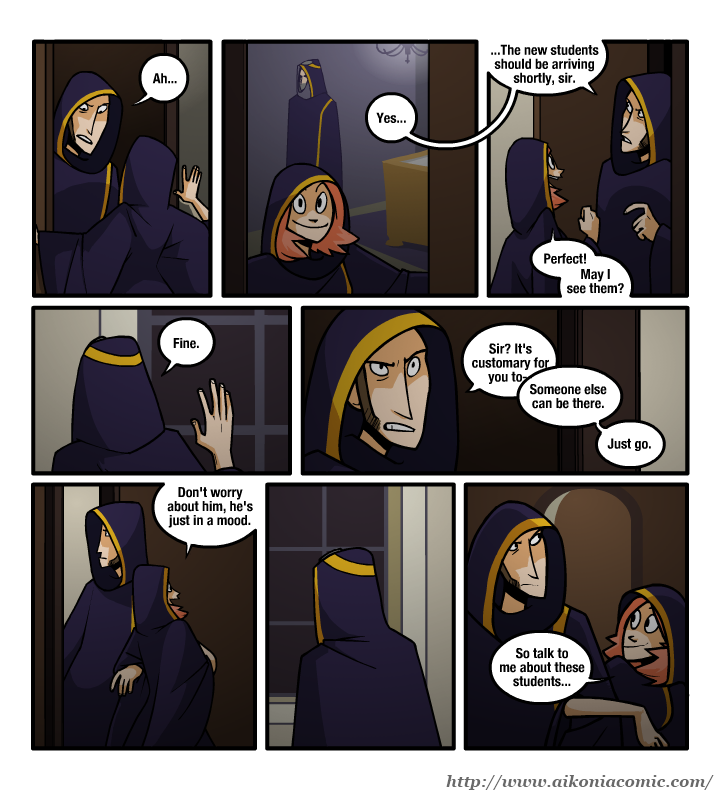 Chapter I: Page 36: Announcing the Arrival of New Students