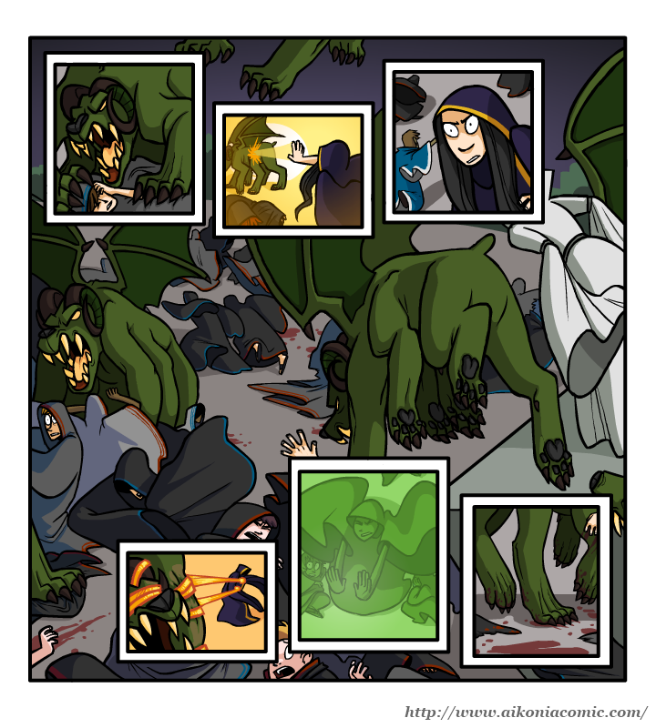 Chapter III, Page 8: The Beasts Attack