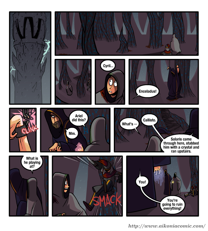 Chapter III, Page 39: What is he playing at?