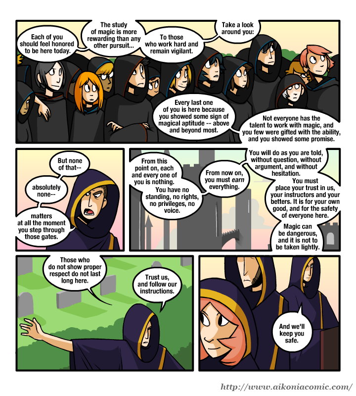 Chapter I: Page 38: Warning the New Students