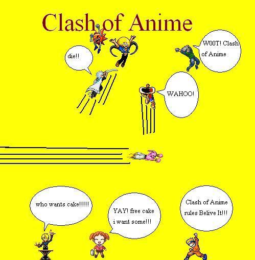 Clash of Anime title