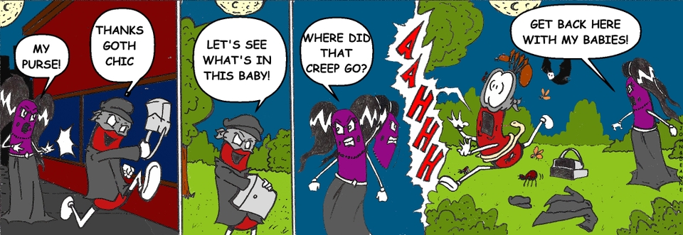 Alyson meets Robber Bean