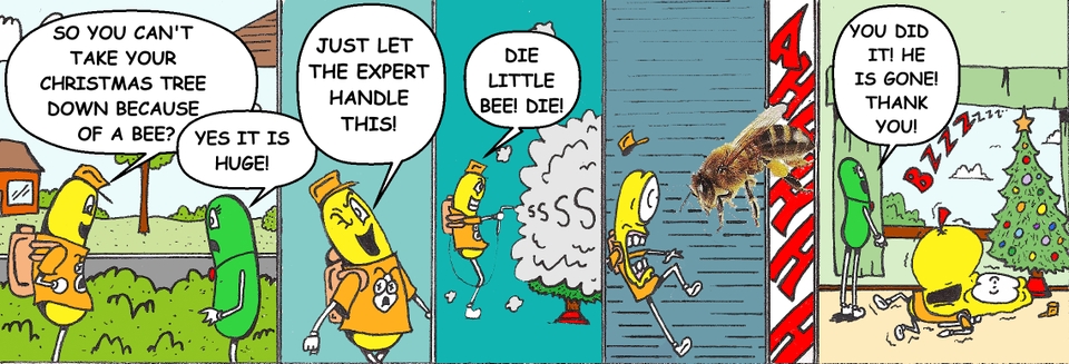 A bee in the tree