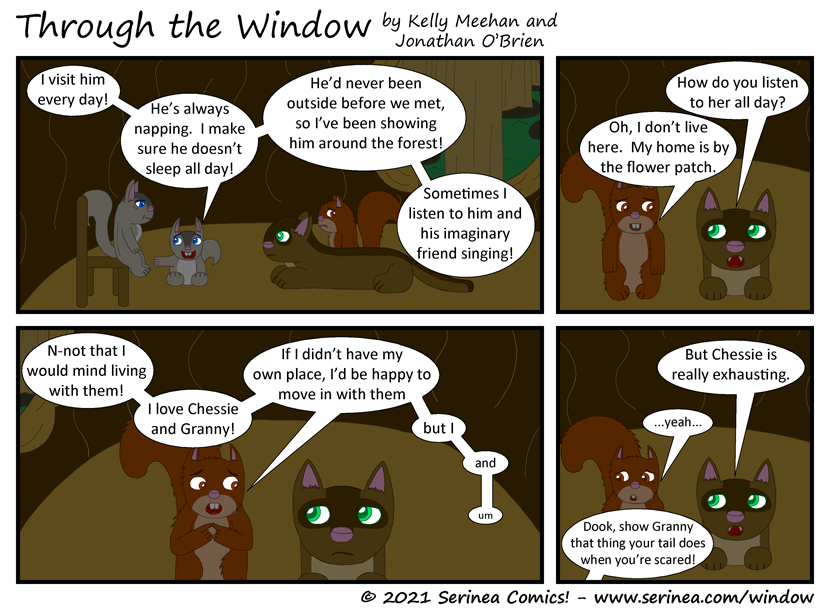 Page #269: "I don't live here." (Through the Window)