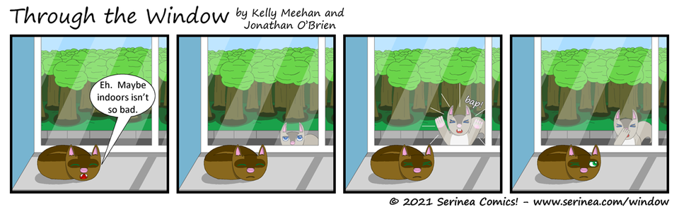 Page #261: "Maybe indoors isn't so bad." (Through the Window)