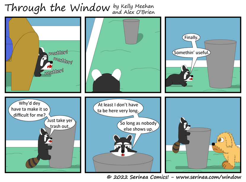 Page #356: "Why'd dey have ta make it so difficult?" (Trash Bin Heist)