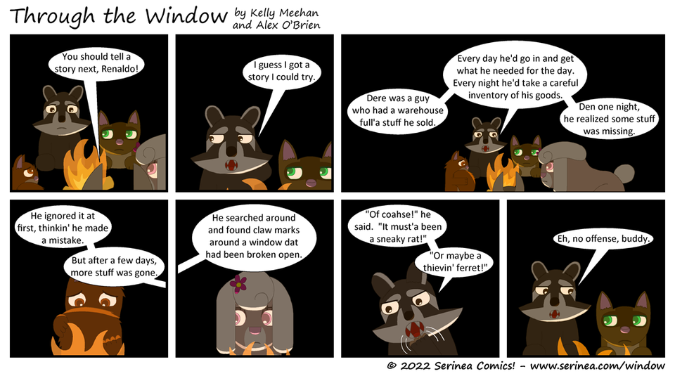 Page #381: "Of coahse!  It must'a been a sneaky rat!" (Chessie's Campfire Chronicles)