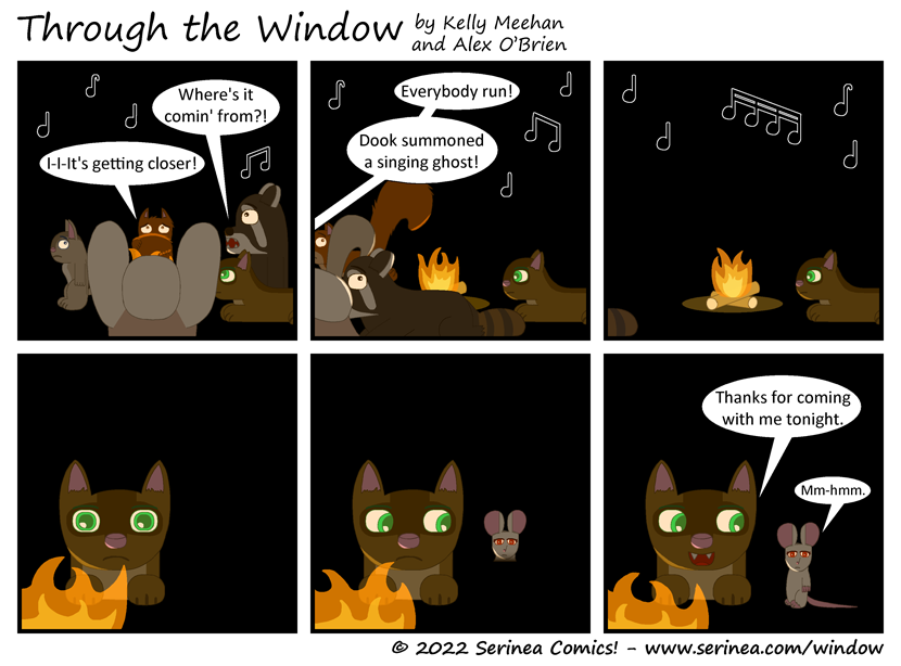Page #388: "Dook summoned a singing ghost!" (Chessie's Campfire Chronicles)