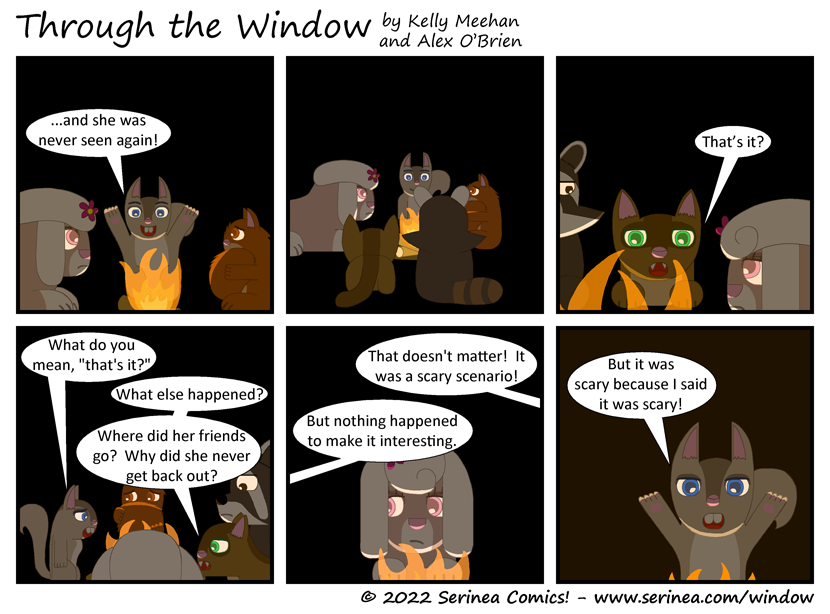 Page #380: "It was scary!" (Chessie's Campfire Chronicles)