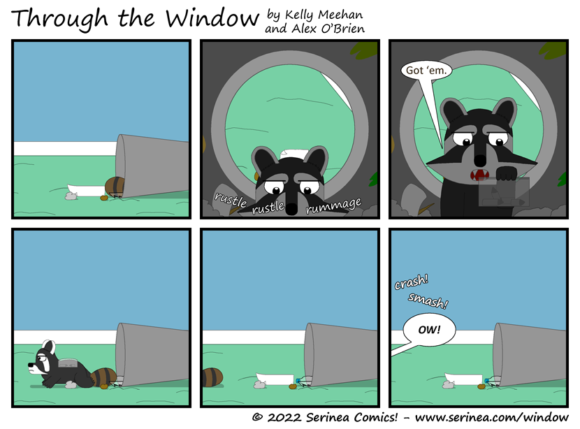 Page #361: "Got 'em." (Trash Bin Heist)