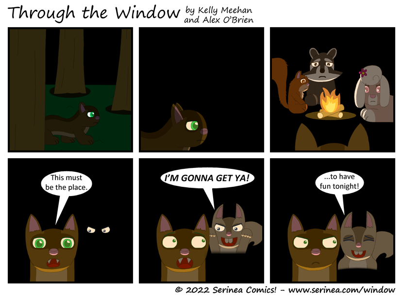 Page #376: "I'm gonna get ya!" (Chessie's Campfire Chronicles)