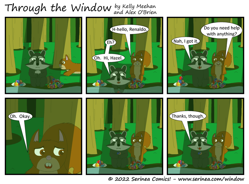 Page #350: "Oh.  Okay." (Trash Bin Heist)