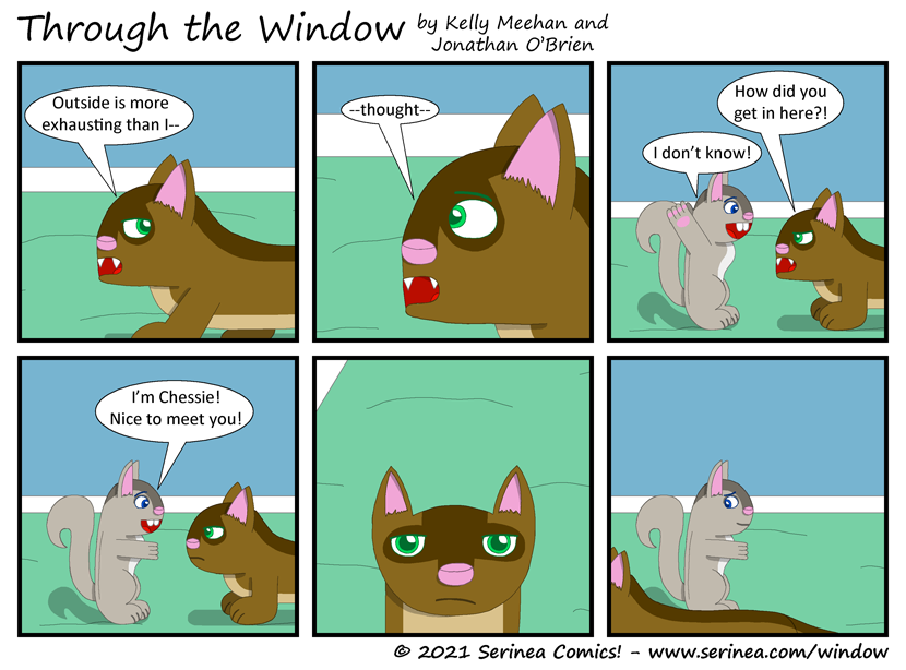 Page #264: "How did you get in here?!" (Through the Window)