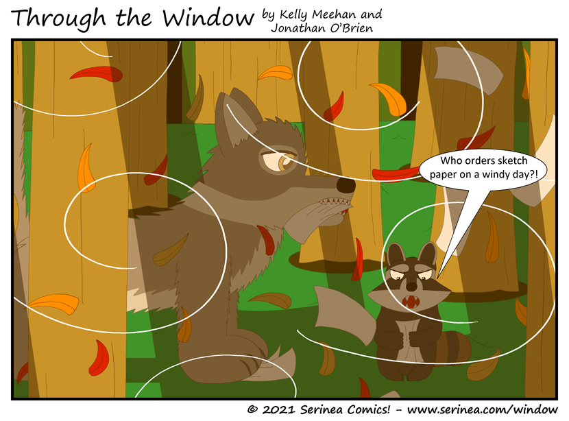 Page #280: "Who orders sketch paper on a windy day?!" (Intermission 9)