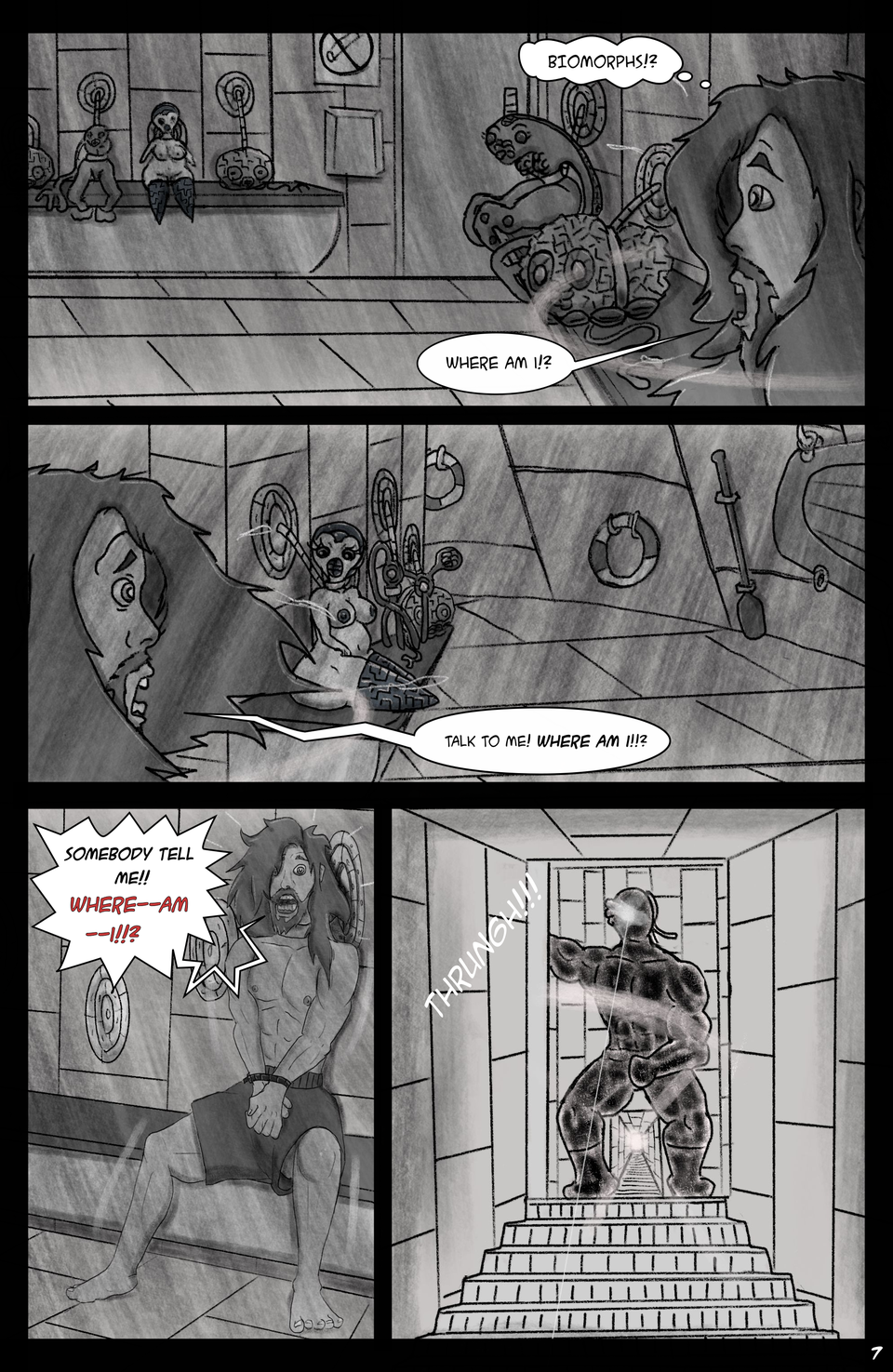 Issue #1 Page 7 - Down the hold