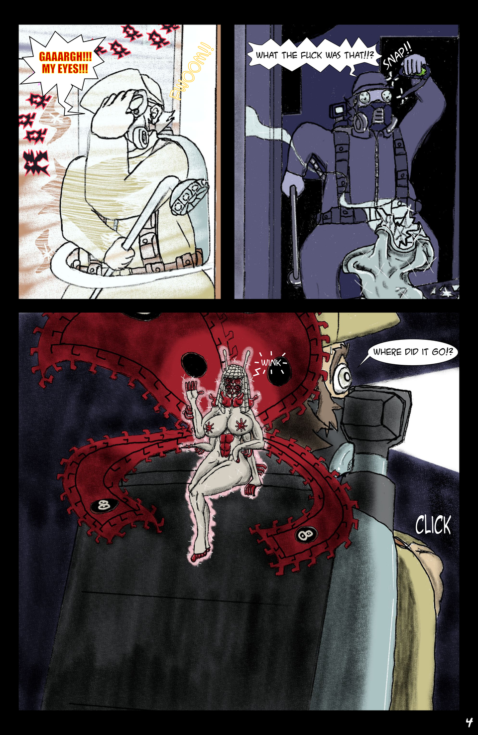 Issue #1 page 4: She's behind you, Job!