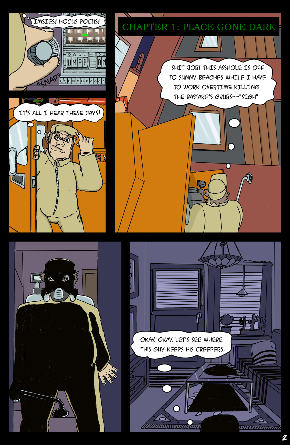 Issue #1 page 2: Chapter 1: Place Gone Dark