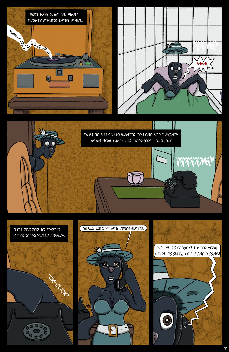 Close Call, Page 7 - Sully's missing