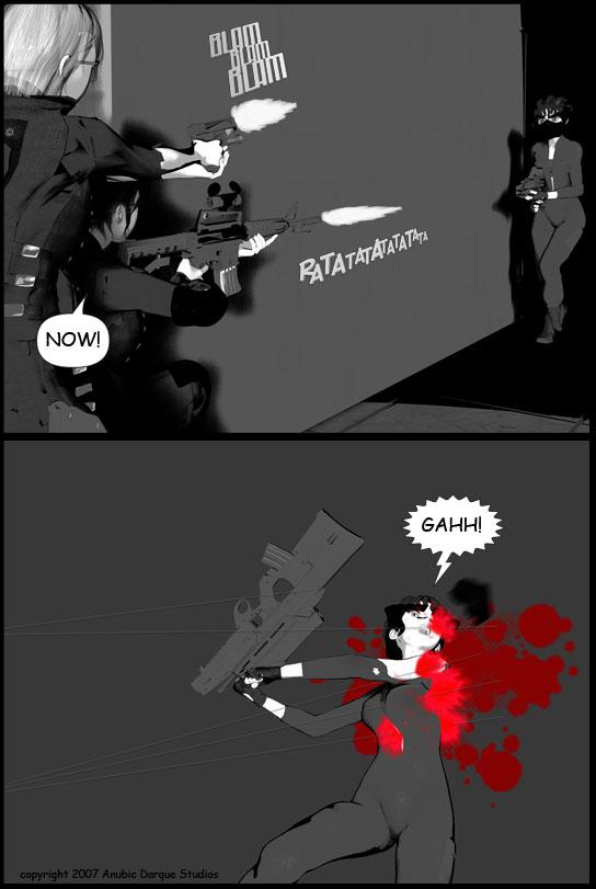 where bullets meet flesh