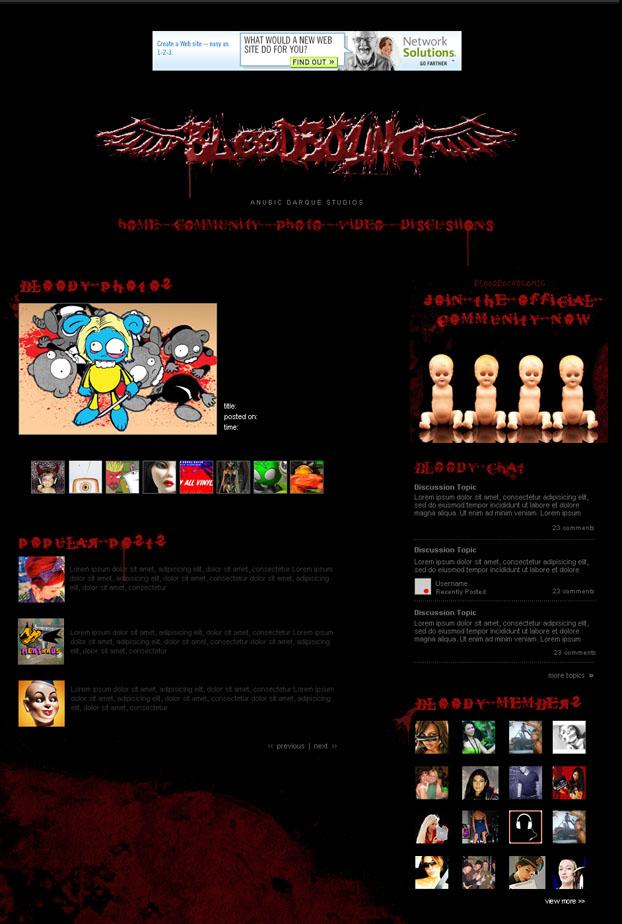 Proposed community page from FLUX.com