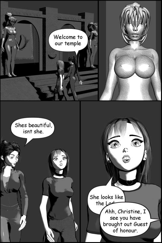 Look at the statue.......