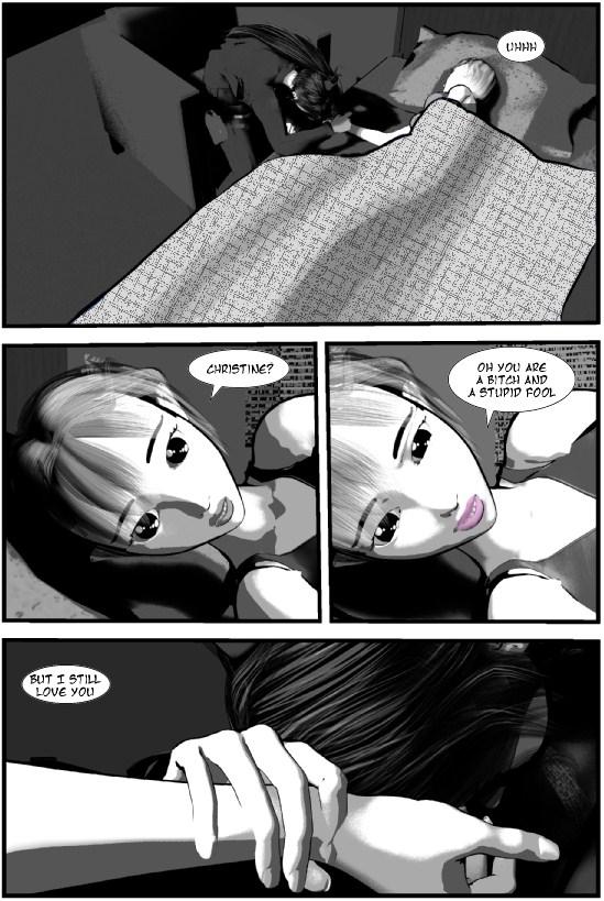 asleep at the bedside