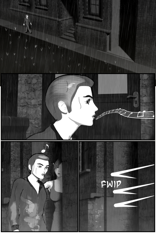 Just singing, and dancing.. in the rain 