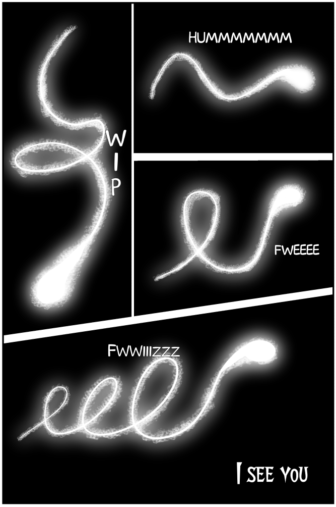 Sparks in the dark