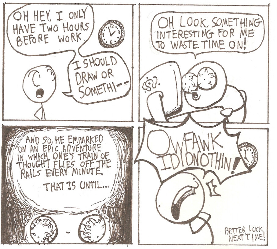 Time Flies When Procrastinating