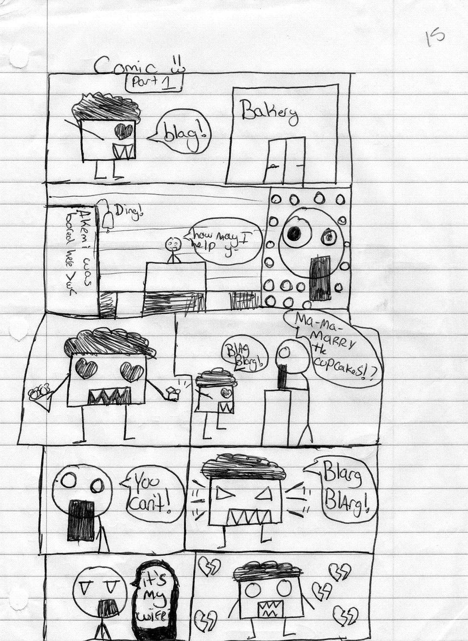 Zombeh Muffin Comic 'Strip' Page 1