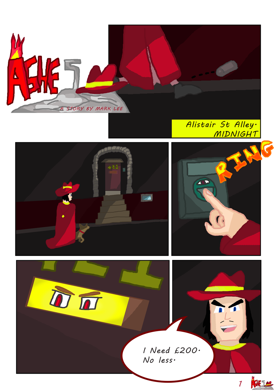 Ashes - Passing In The Night - Comic #1