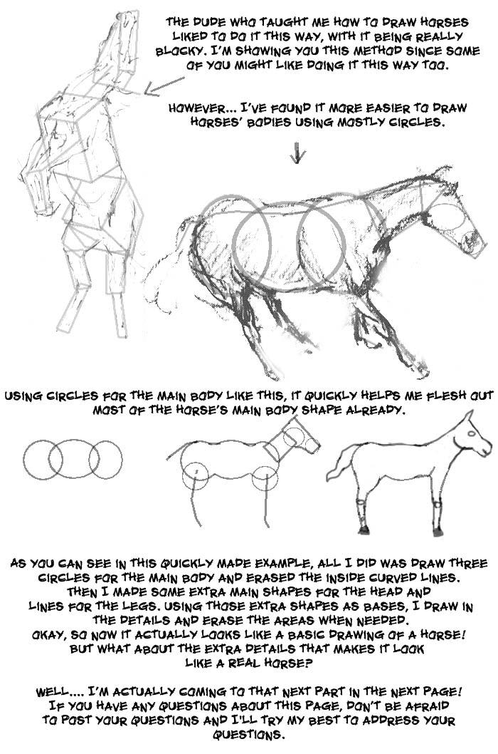 Horse drawing lesson, part 4