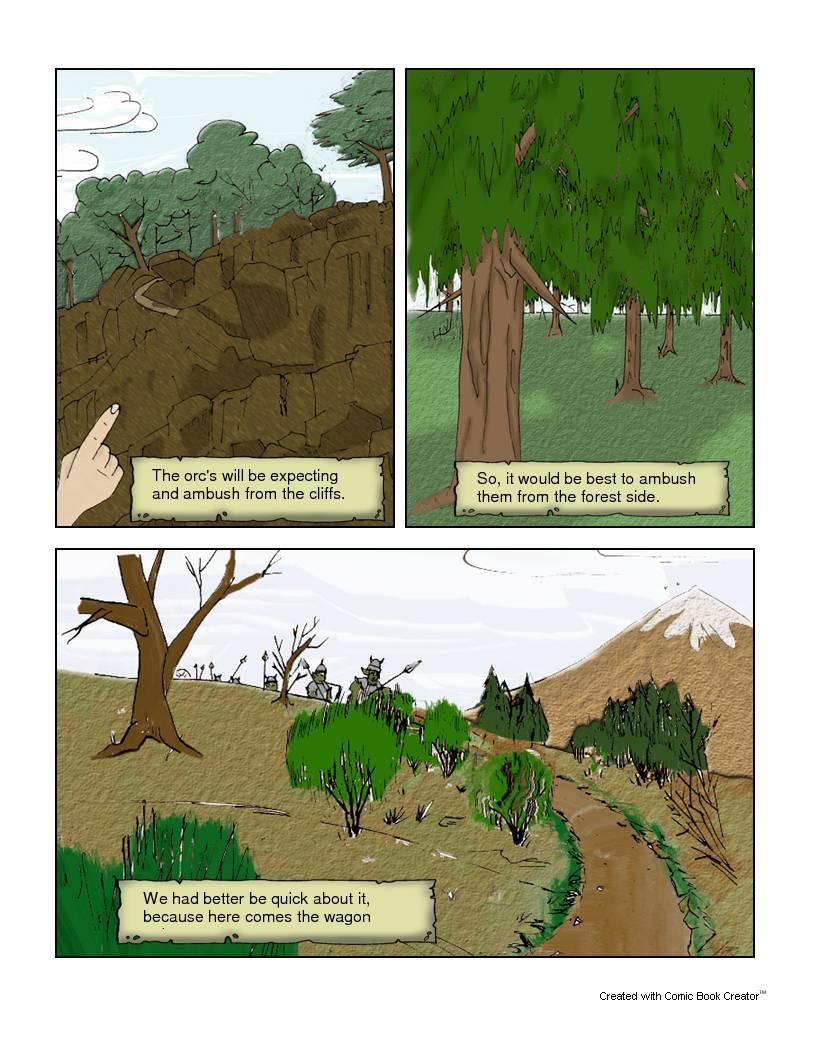 Chap 2:  Pg 1 A wagon full of orc's