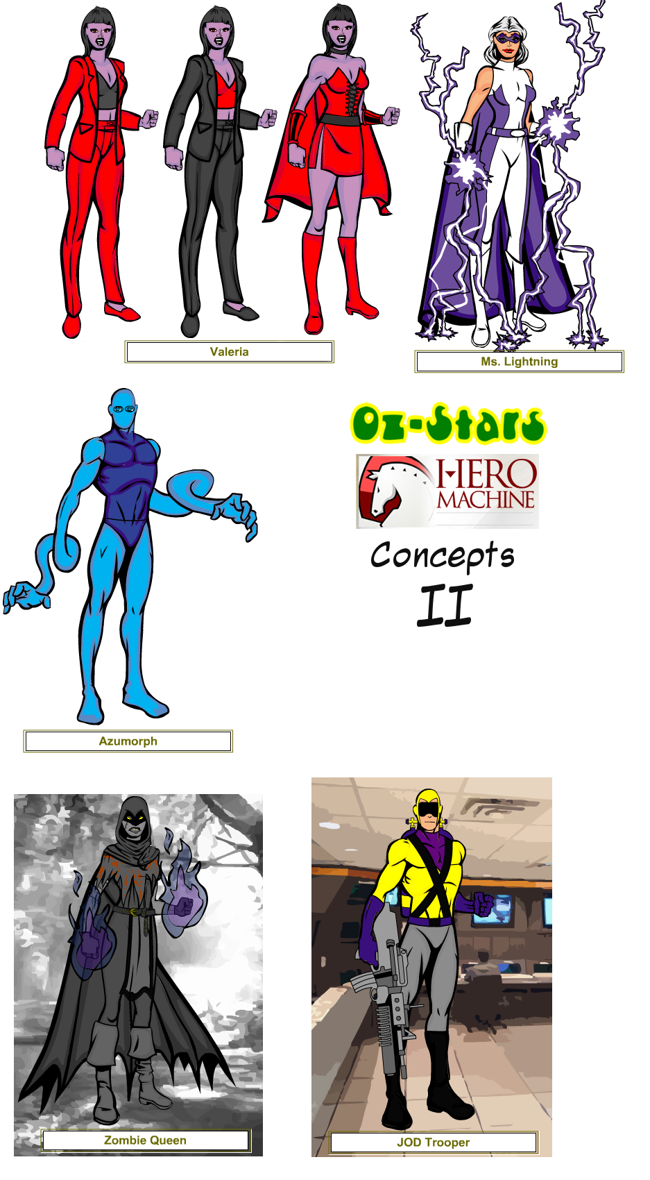 Oz Stars Hero Machine concepts II