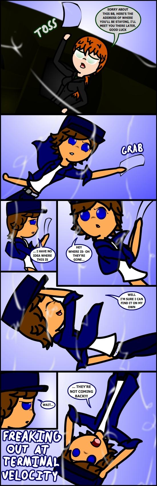 Comic 164 Terminal Velocity Freak-Out
