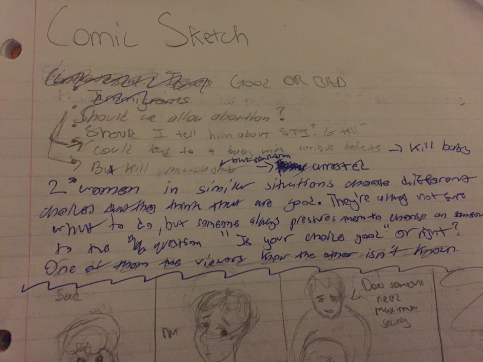 RoughDraft of Comic StoryLine