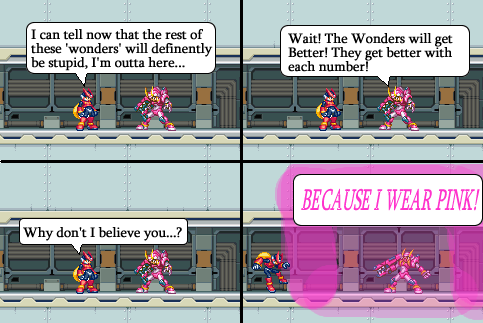 7 Wonders of Reploid Town - Fefnir wears Pink