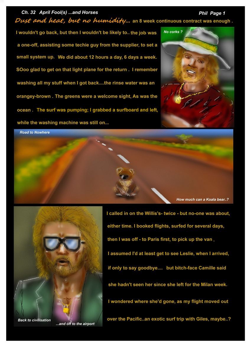 Ch. 32  April Fool(s) and Horses  # 1 Phil   Dust and heat; no humidity