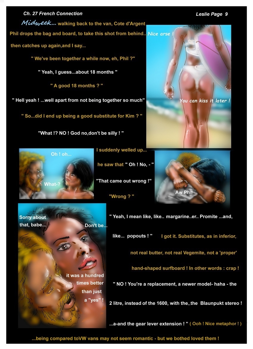 Ch. 27  A French Connection   Page 09 with Leslie   " a good substitute ? "