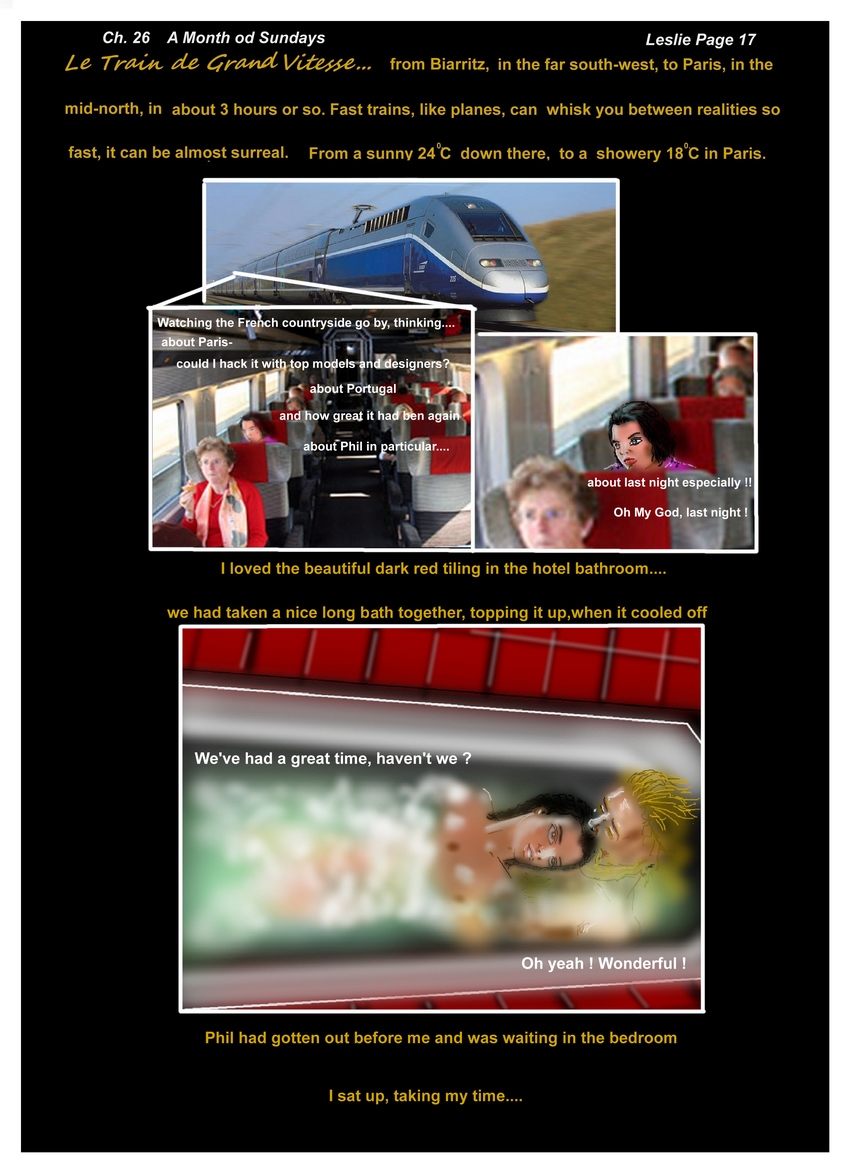 Ch. 26 A Month of Sundays    Leslie  Page 17  The TGV to Paris
