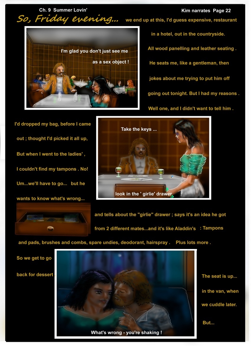 Ch. 9  Summer Lovin'       Kim narrates  Page 22