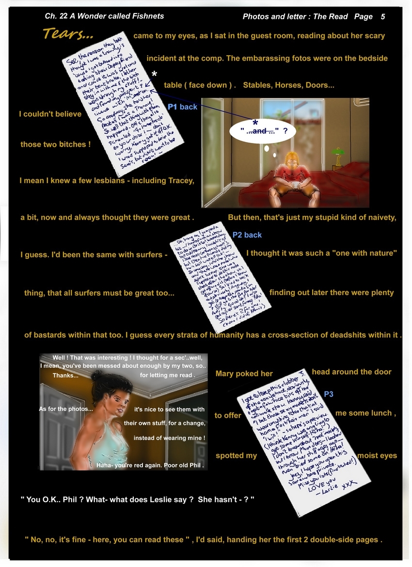 Ch. 22  A Wonder called Fishnets  page 5 " Tears... "